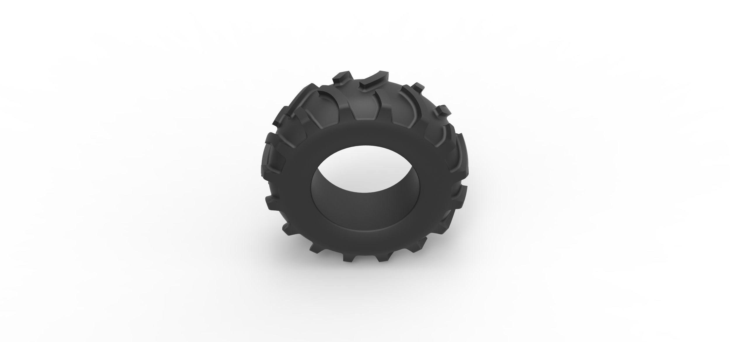 Tractor tire 26 Scale 1 to 25 3D print model_5