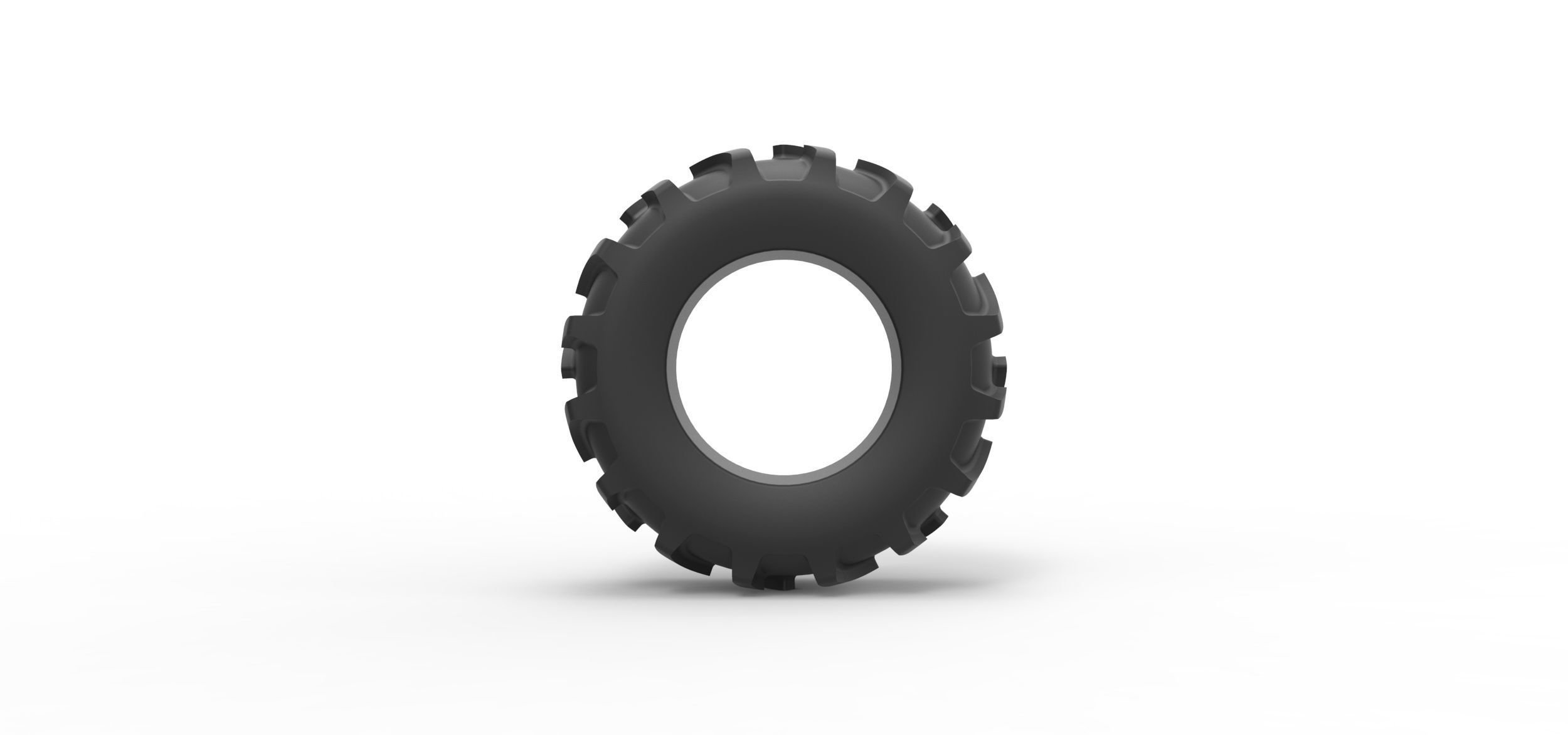 Tractor tire 26 Scale 1 to 25 3D print model_4