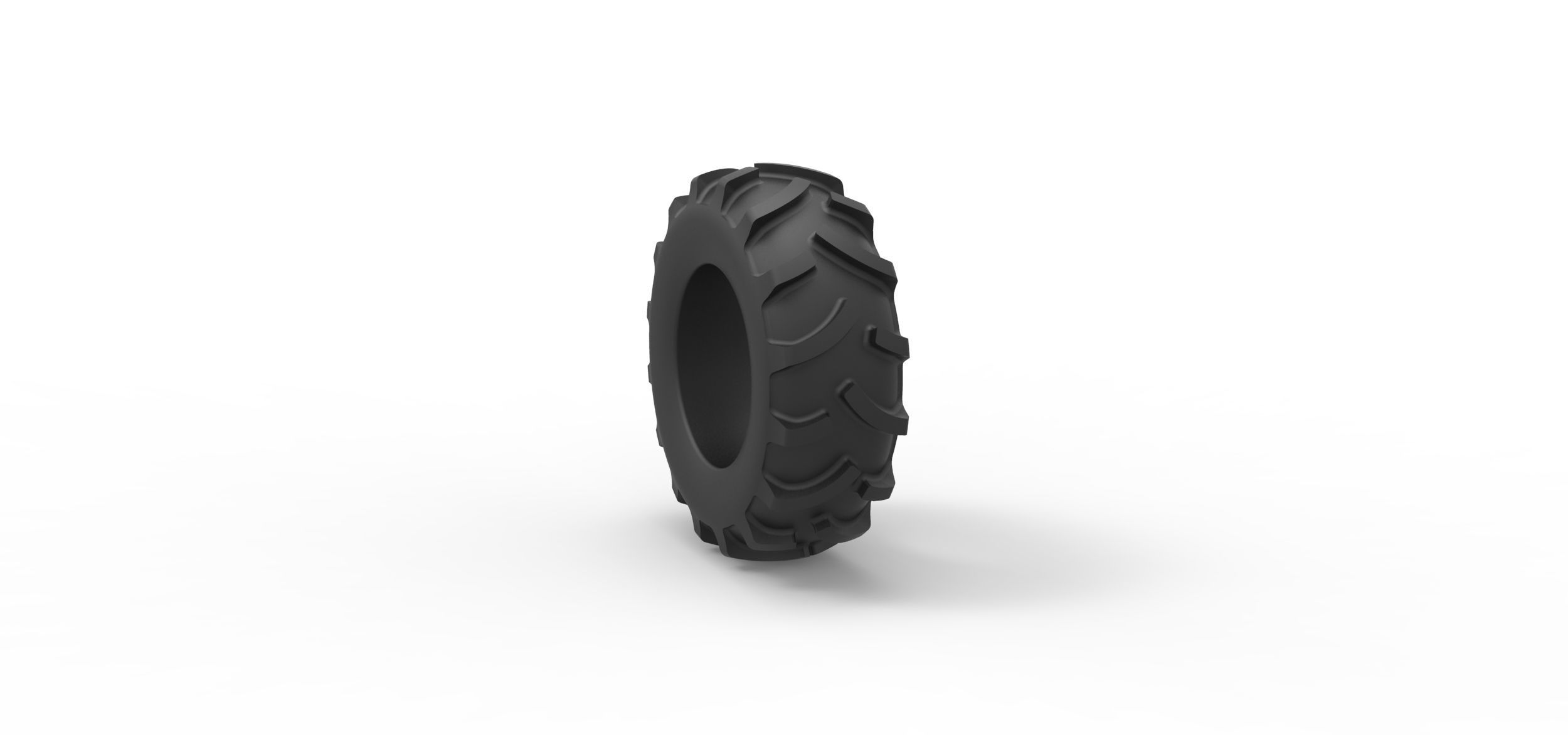 Tractor tire 26 Scale 1 to 25 3D print model_7