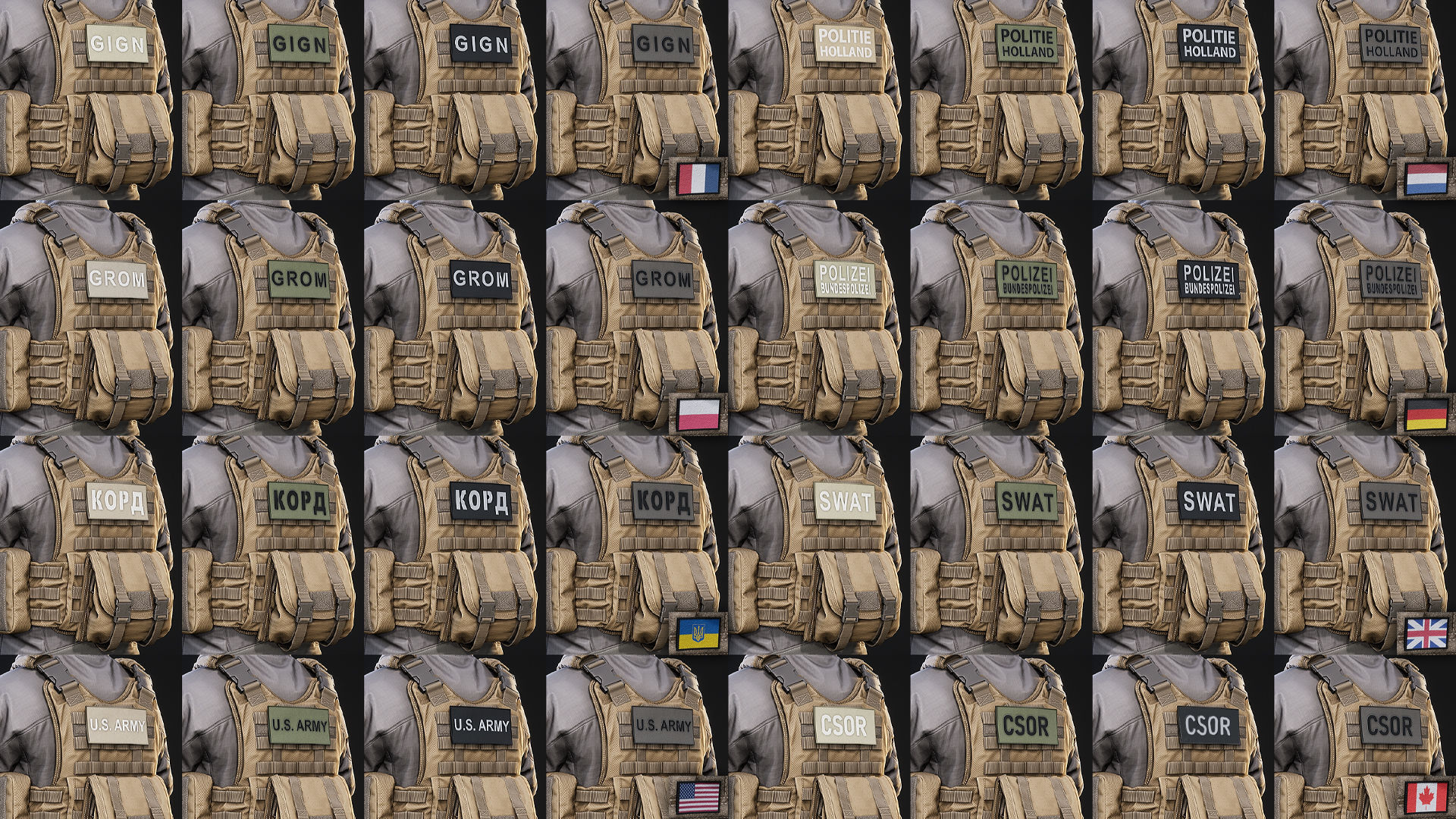 AAA MODULAR SOLDIER PACK Vol2 Low-poly 3D model_22