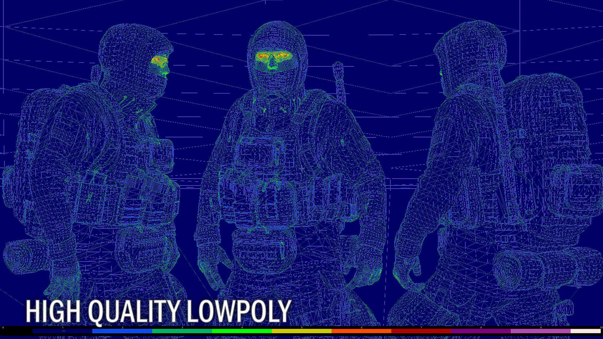 AAA MODULAR SOLDIER PACK Vol2 Low-poly 3D model_15