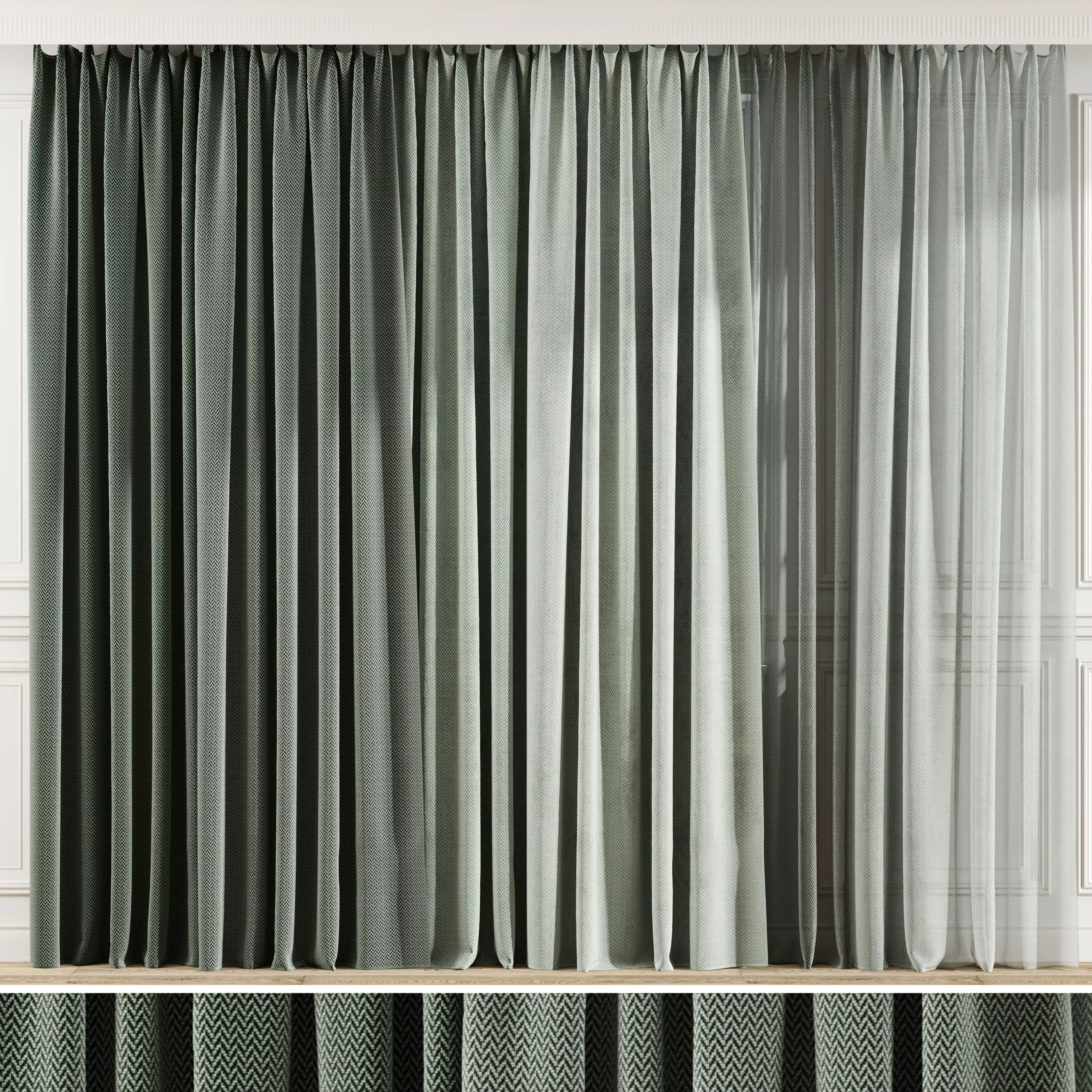 CURTAINS 543C 3D model