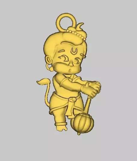 God Pendent Gold Free 3D model