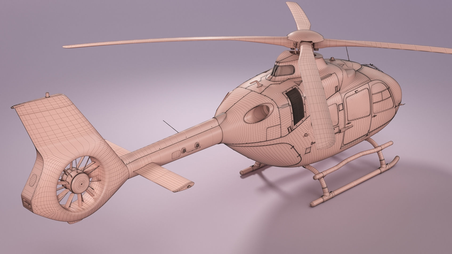 Airbus Helicopter H135 3D model_28