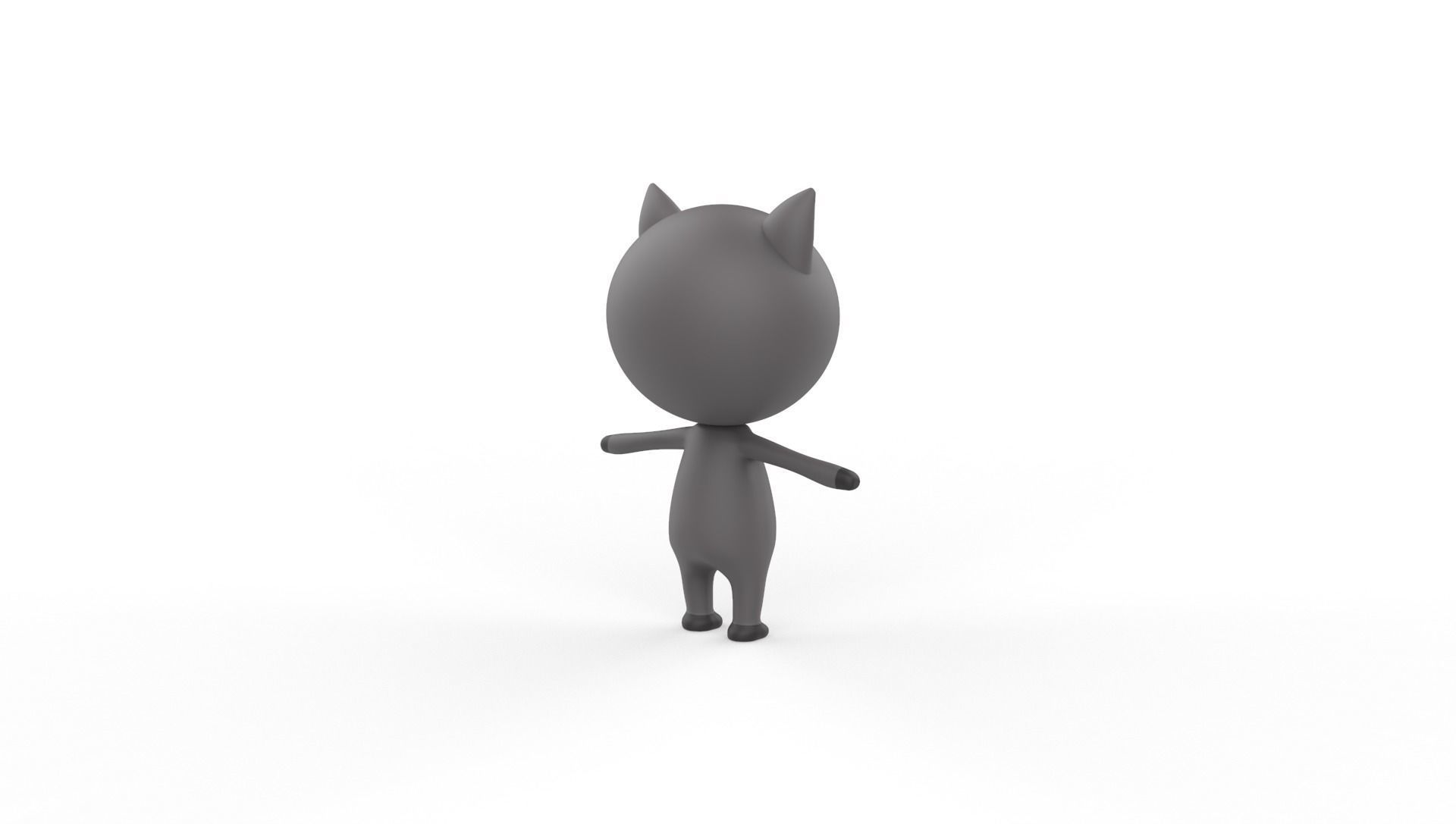 Stylized Ratel Animated v001  Low-poly 3D model_12