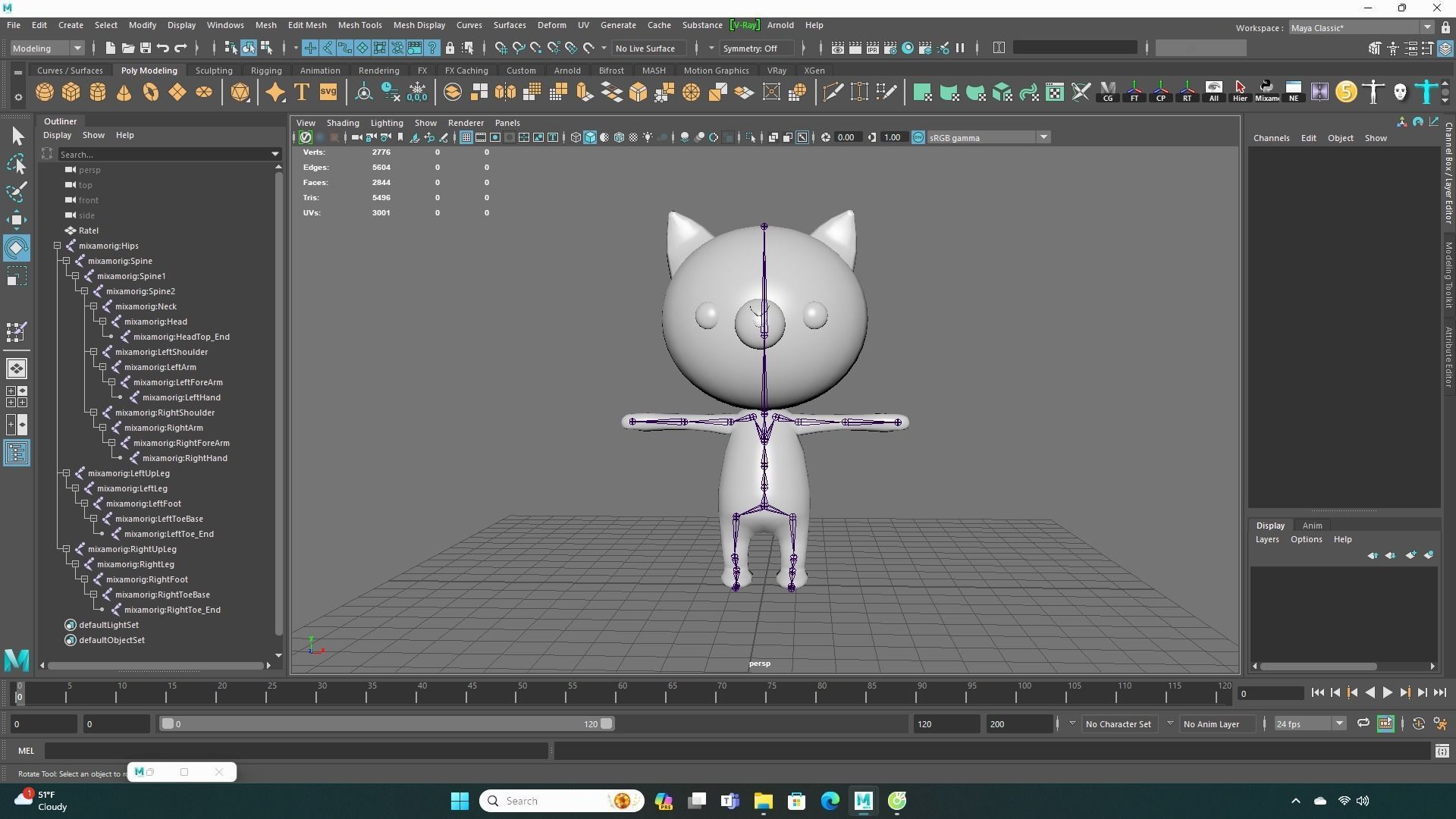 Stylized Ratel Animated v001  Low-poly 3D model_18