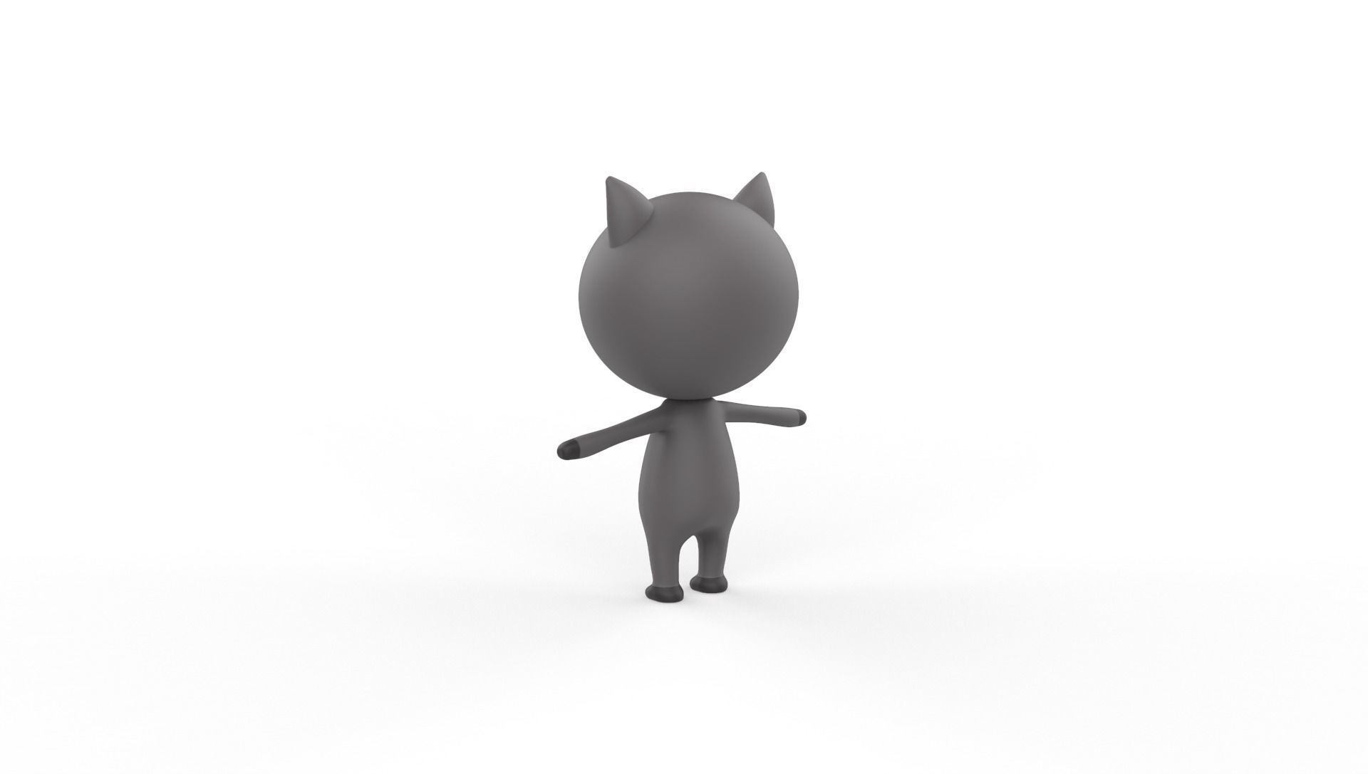 Stylized Ratel Animated v001  Low-poly 3D model_9