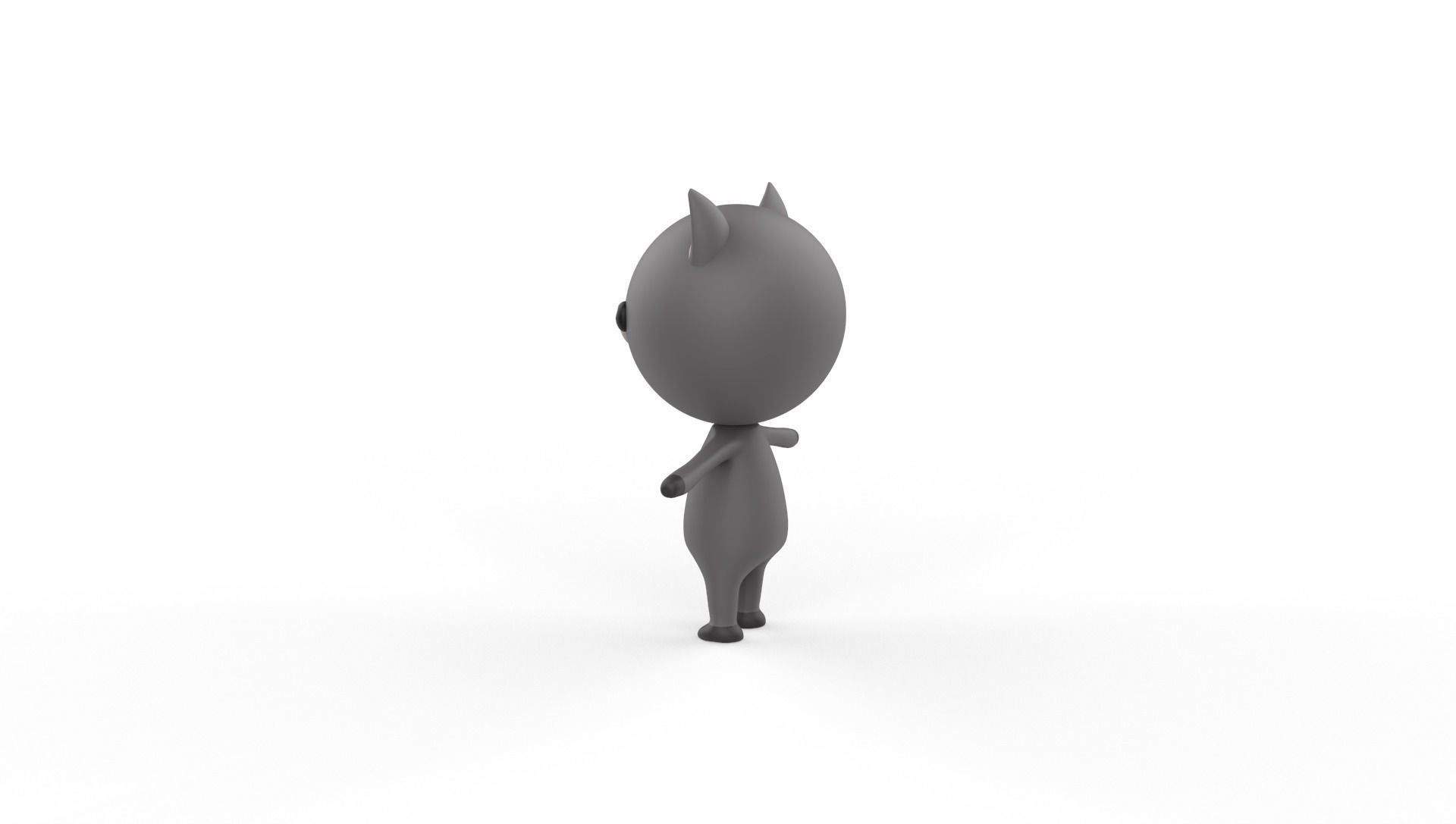 Stylized Ratel Animated v001  Low-poly 3D model_8