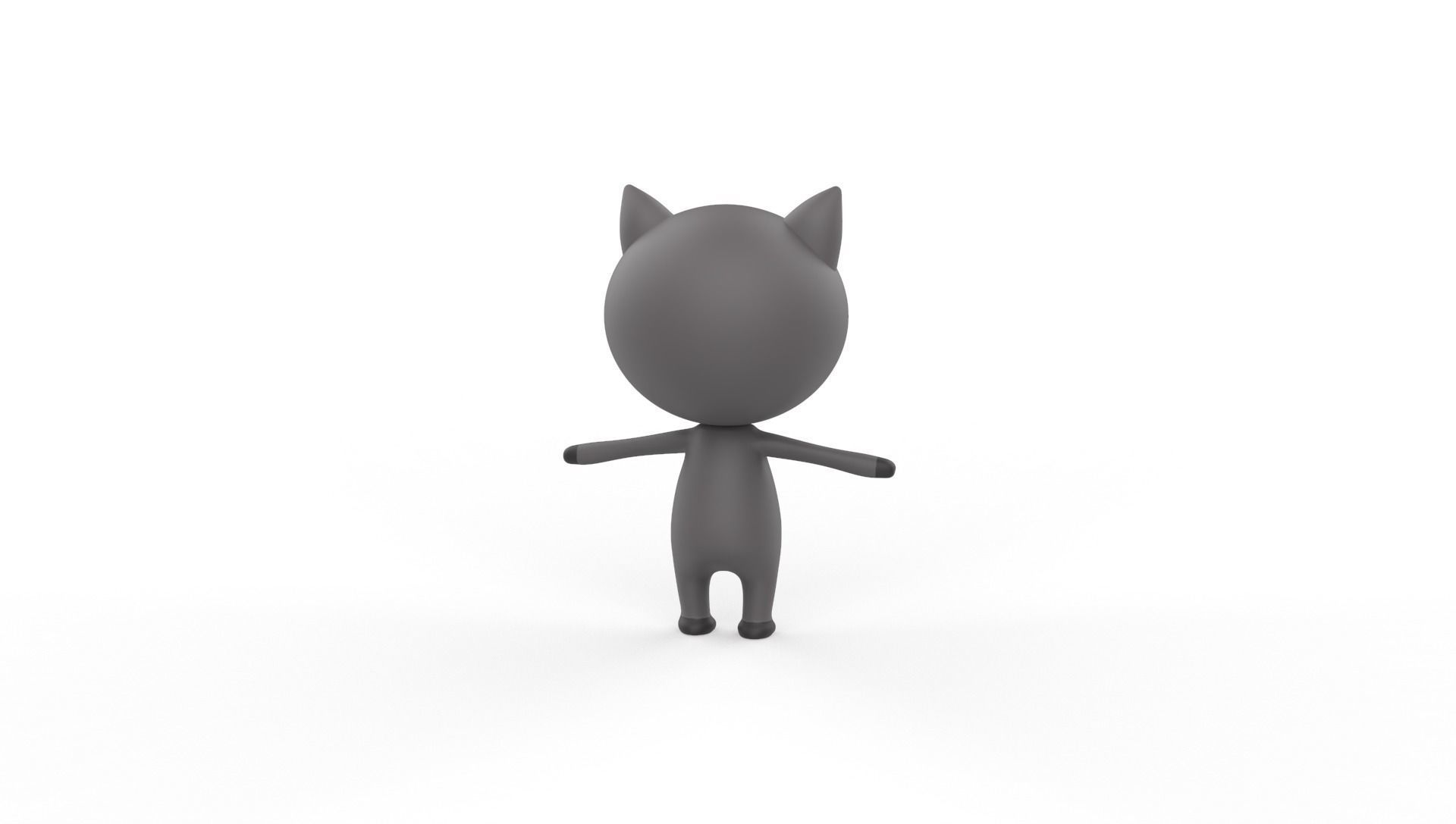 Stylized Ratel Animated v001  Low-poly 3D model_11