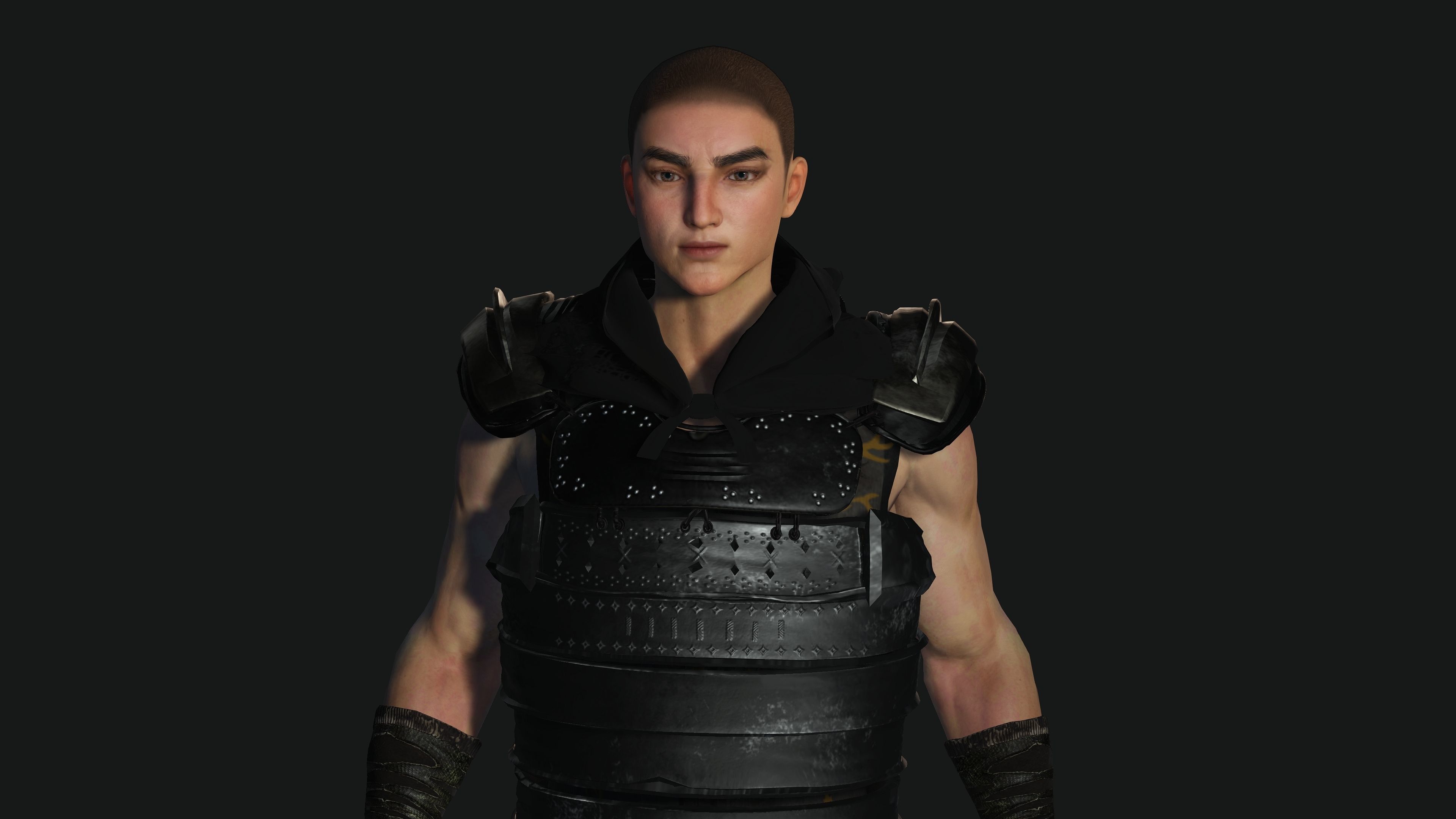 AAA 3D REALISTIC ASIAN JAPANESE CHARACTER - WARRIOR or KNIGHT Low-poly 3D model_7