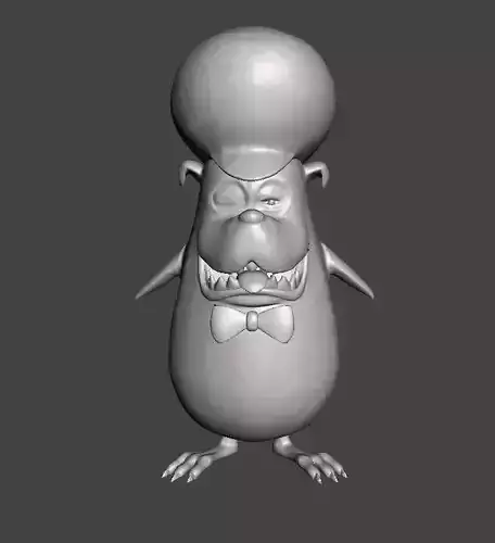 Inuppe Zombie Penguin 3D Model