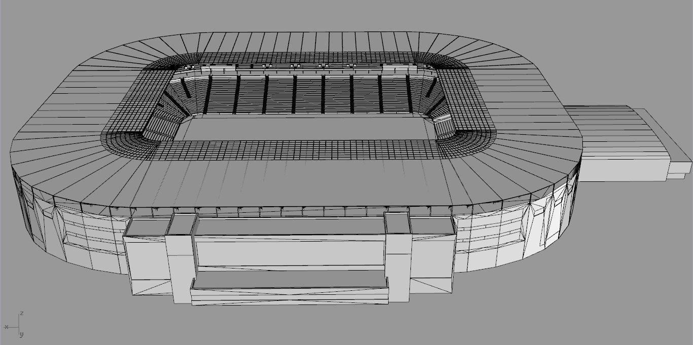 Stadium MK MK Dons Low-poly 3D model_16