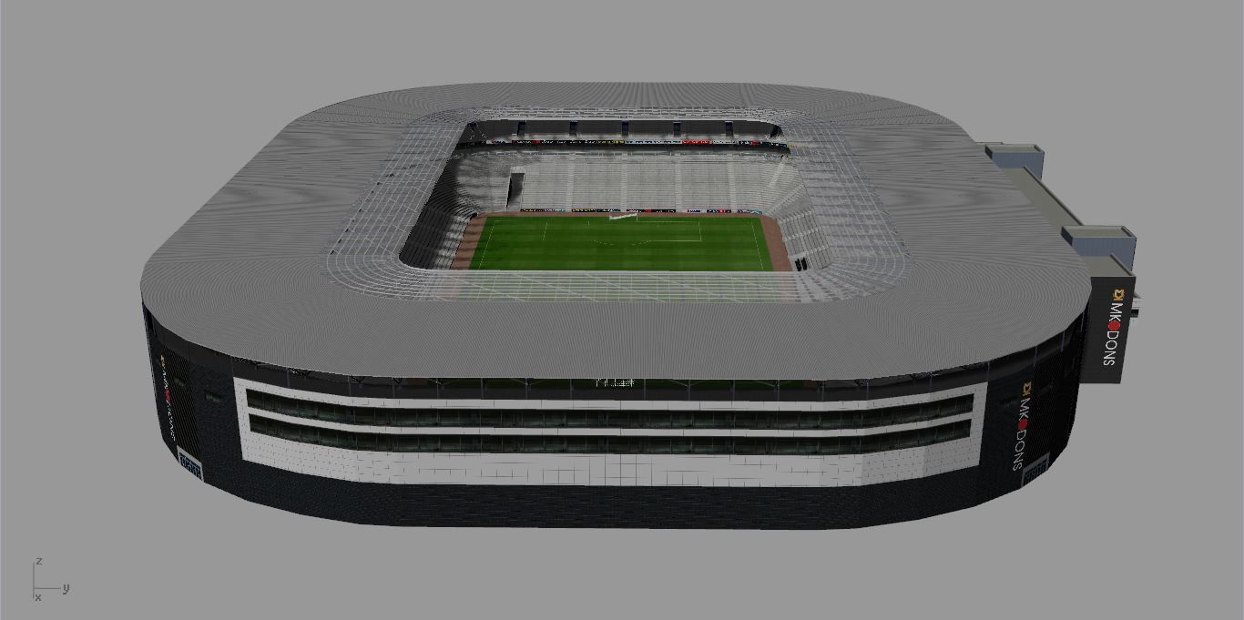 Stadium MK MK Dons Low-poly 3D model_3