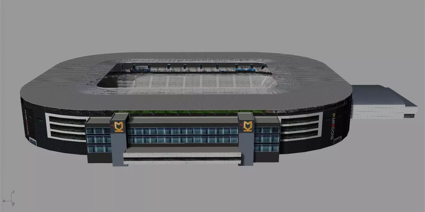 Stadium MK MK Dons Low-poly 3D model_0
