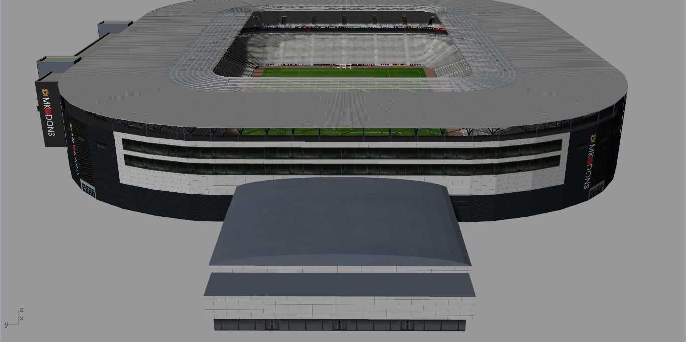 Stadium MK MK Dons Low-poly 3D model_1