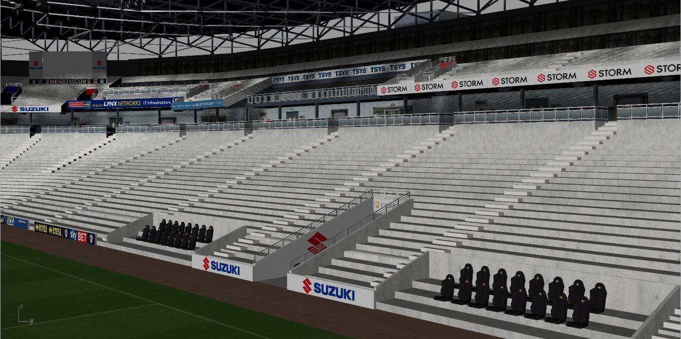 Stadium MK MK Dons Low-poly 3D model_5