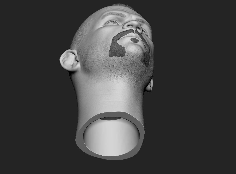 Chuck Liddell The Iceman headsculpt 3D print model_15