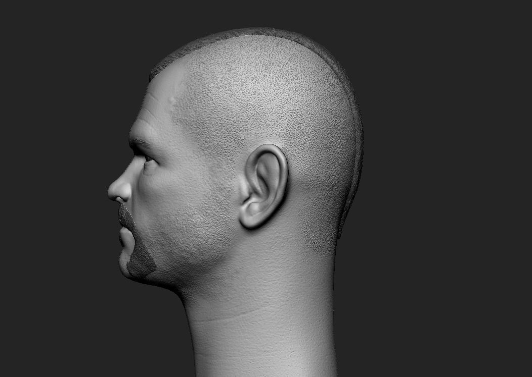 Chuck Liddell The Iceman headsculpt 3D print model_5
