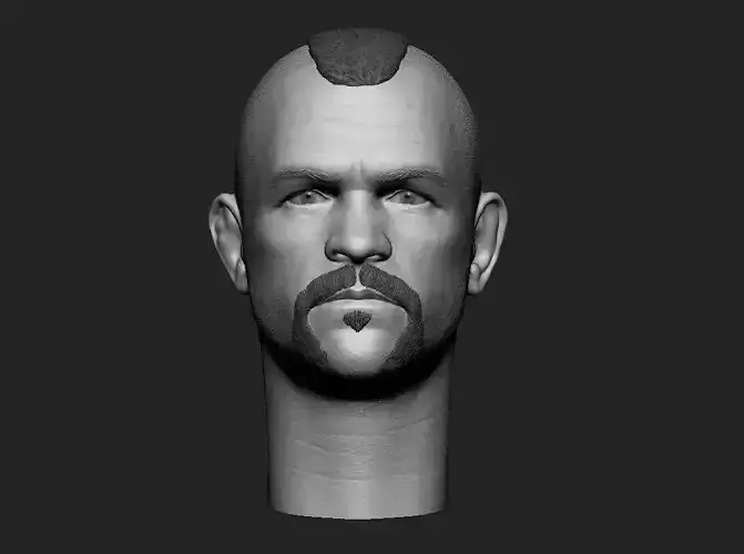 Chuck Liddell The Iceman headsculpt 3D print model