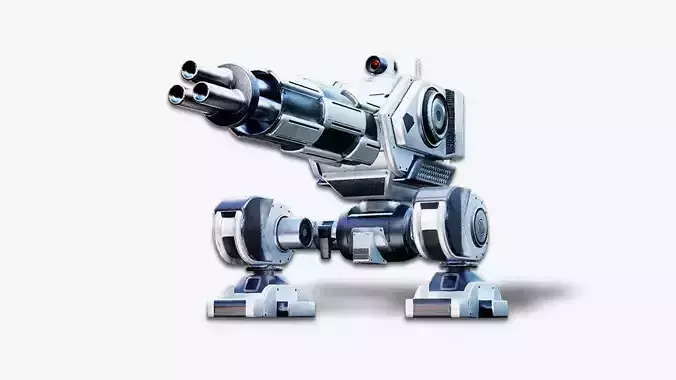 Doomshot - Transformer Mech Low-poly 3D model