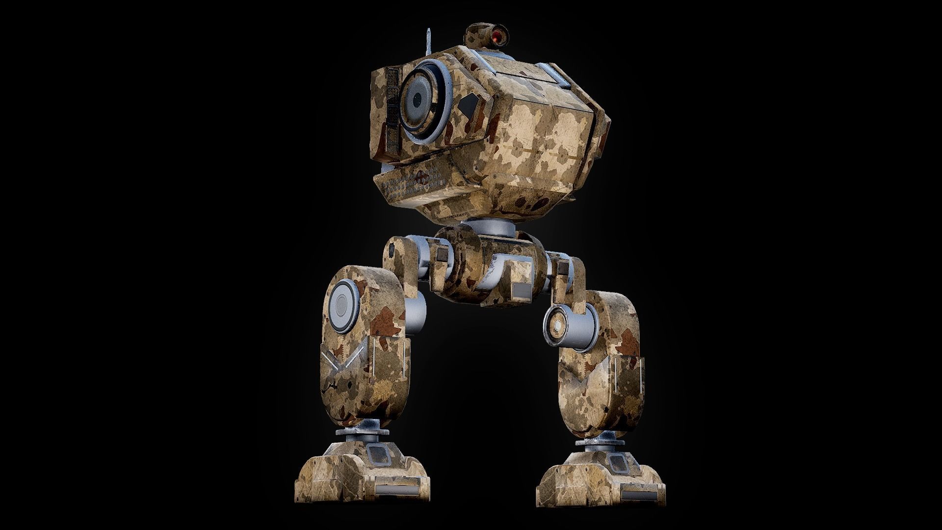 Doomshot - Transformer Mech Low-poly 3D model_3