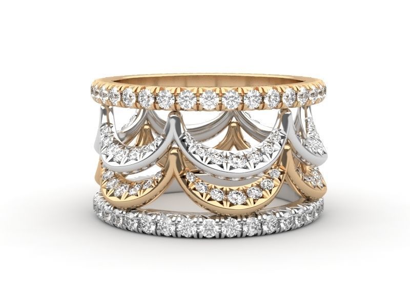 Crown ring 3d printing 3D model_4