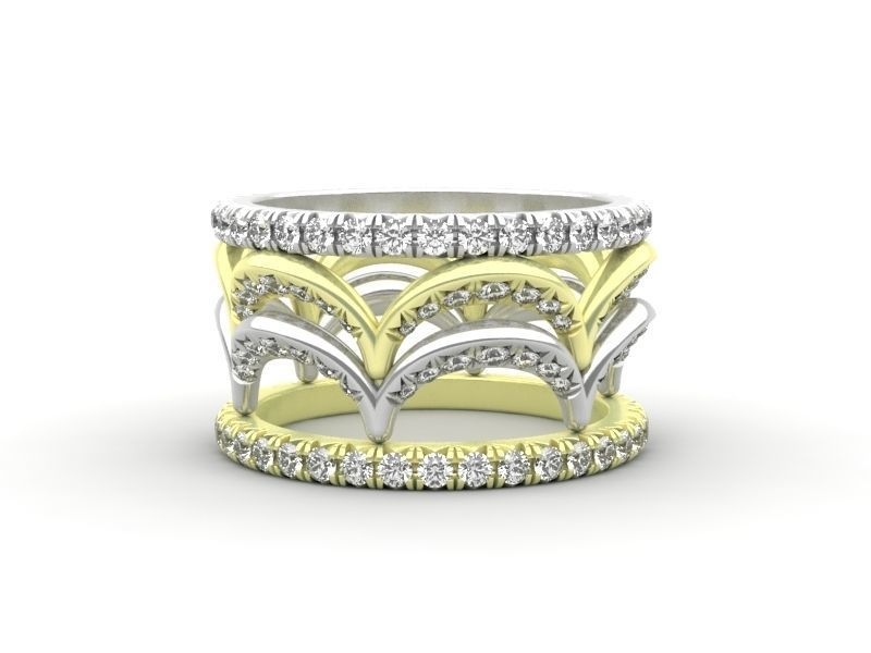 Crown ring 3d printing 3D model_8