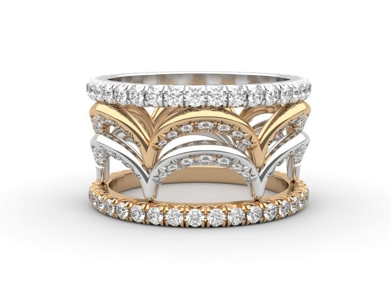 Crown ring 3d printing 3D model_9
