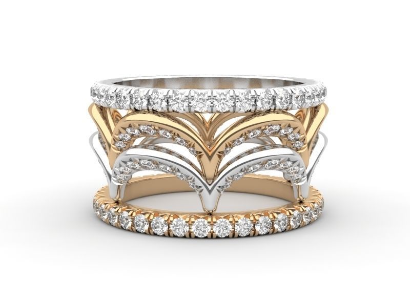 Crown ring 3d printing 3D model_10