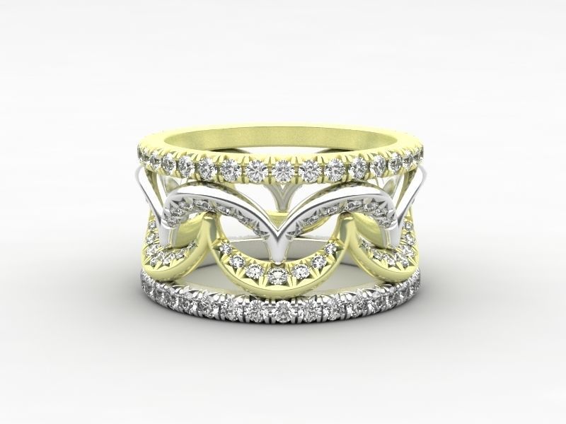 Crown ring 3d printing 3D model_2