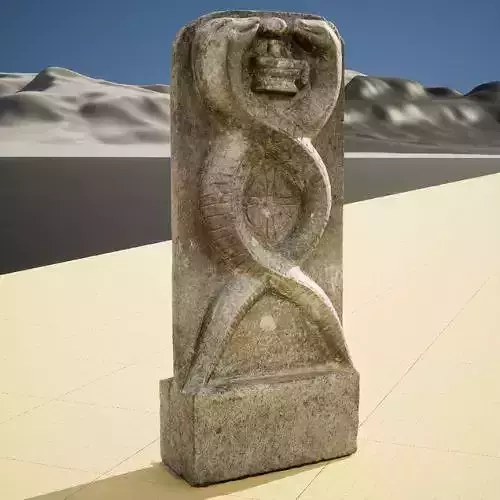 Indian Serpent God Worship idol 3D Model