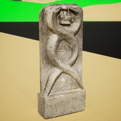 Indian Serpent God Worship idol 3D Model 3D model_1