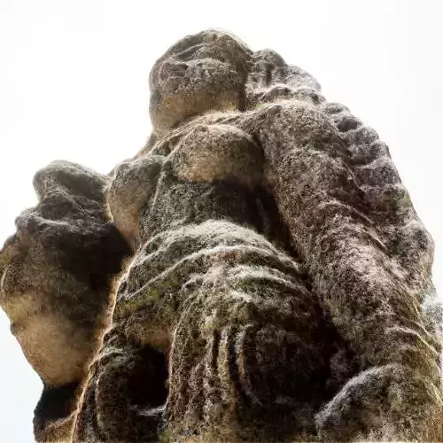 Indian Women Stone Statue - 3D Model 3D model