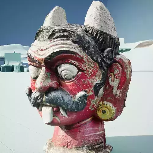 Drishti Bommai 3D Model - double sided Nazar Battu