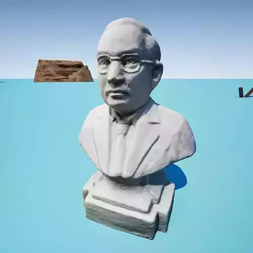 Dr Bhimrao Ambedkar Head Bust 3d Model - 3d Scanned