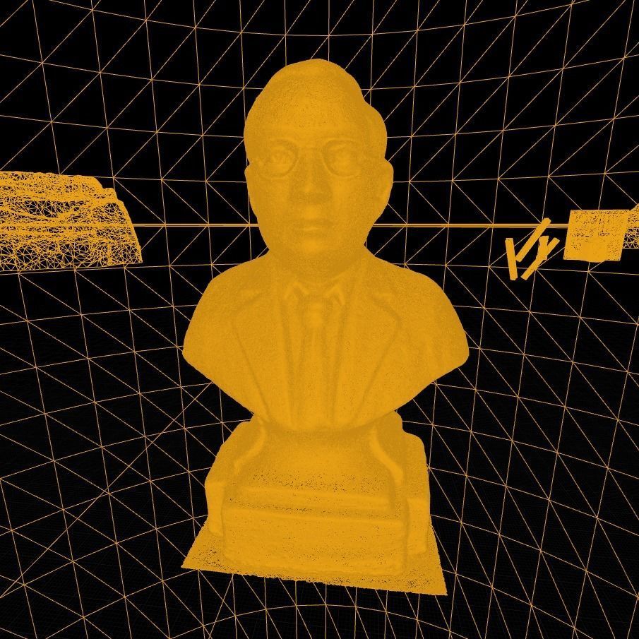 Dr Bhimrao Ambedkar Head Bust 3d Model - 3d Scanned 3D model_3