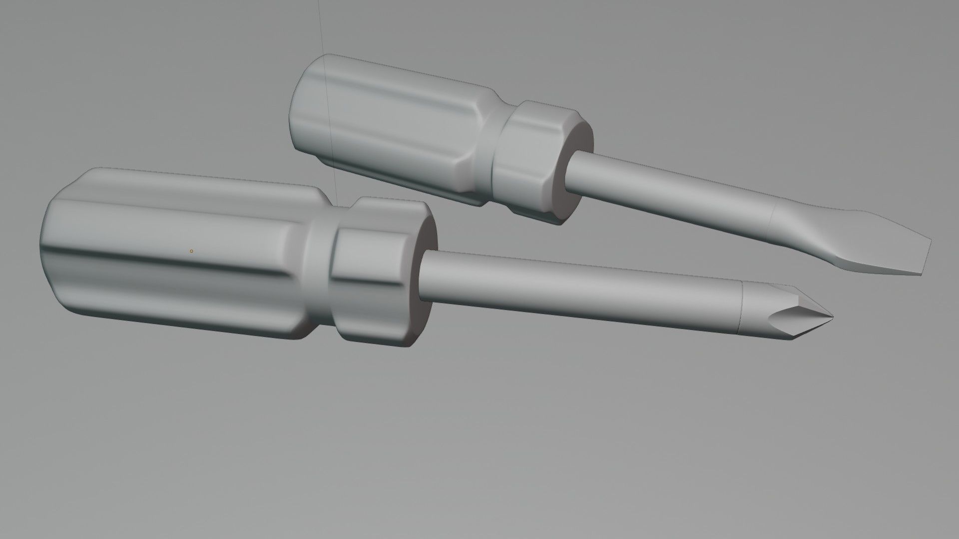 Screwdrivers 01 Low-poly 3D model_11