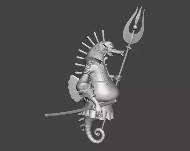 Minister of the Right One piece 3D Model 3D print model