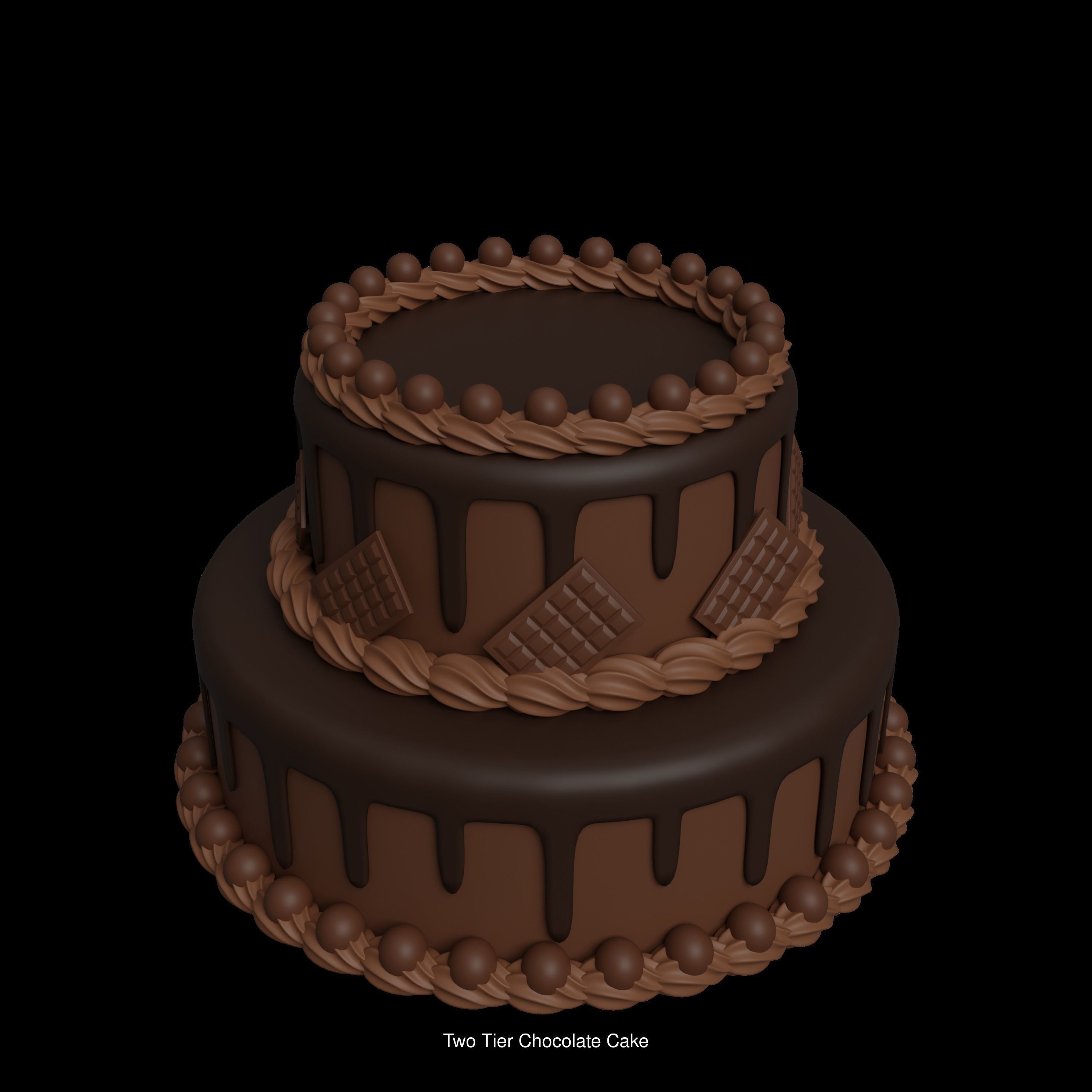Decorated Cakes 3D Model Collection_2