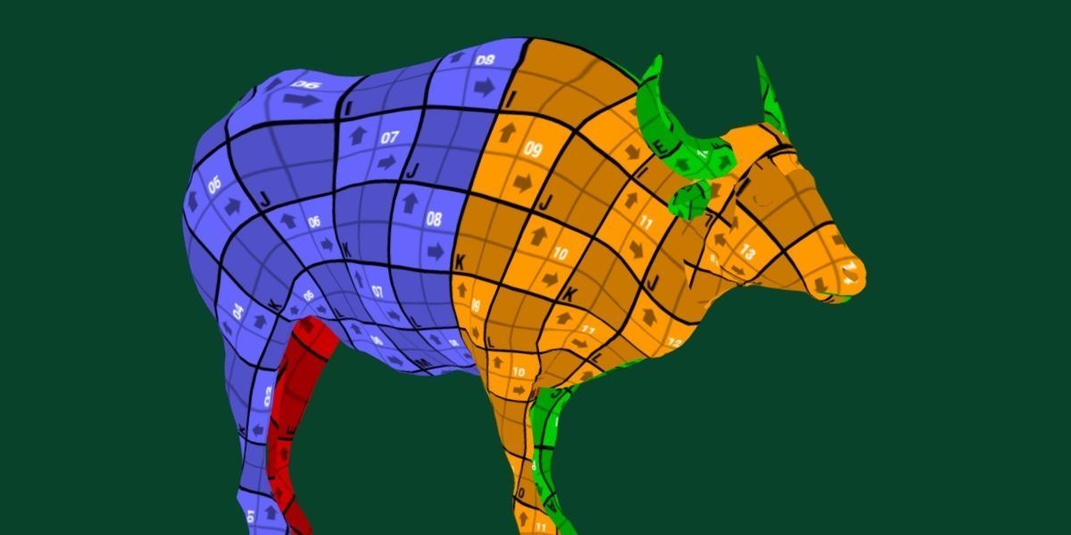 Malayan Gaur Indian Bison Low-poly 3D model_12