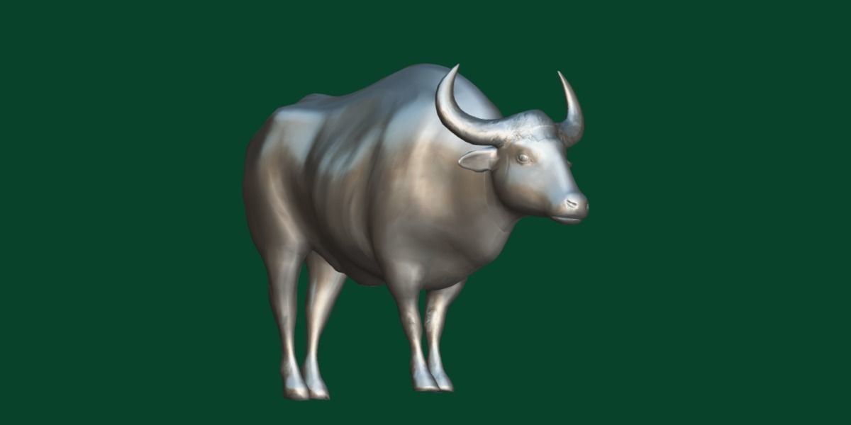 Malayan Gaur Indian Bison Low-poly 3D model_8