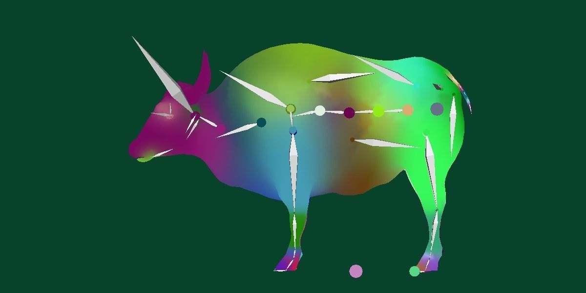 Malayan Gaur Indian Bison Low-poly 3D model_16