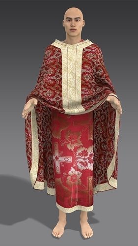 Priest clothing 3D model