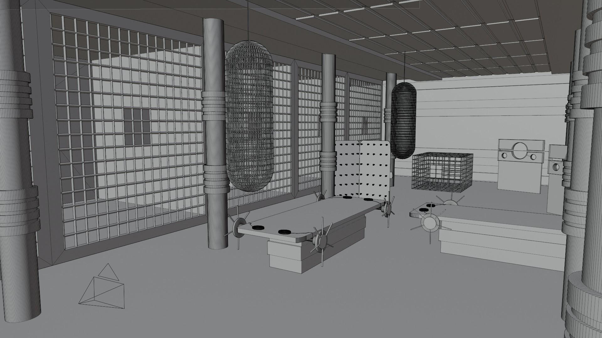 Torture room Low-poly 3D model_8