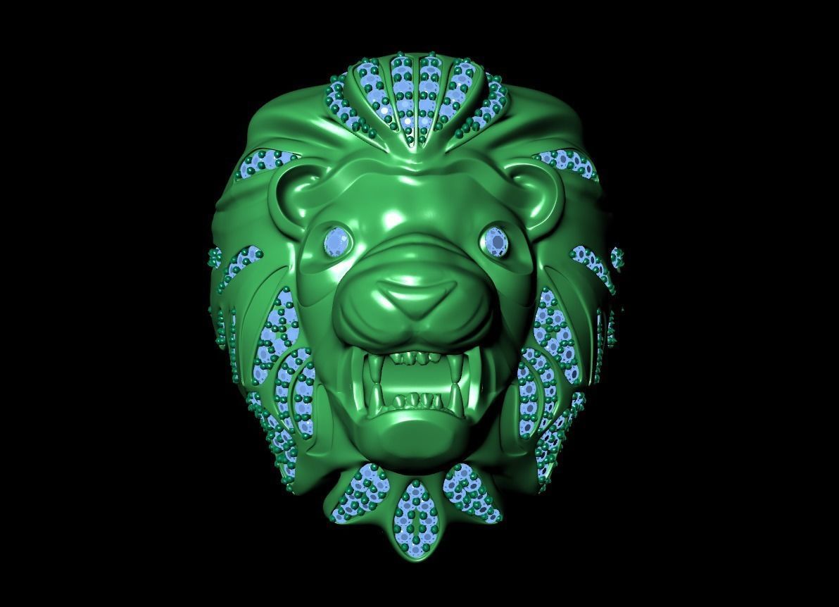 Lion Ring 3D print model 3D print model_1