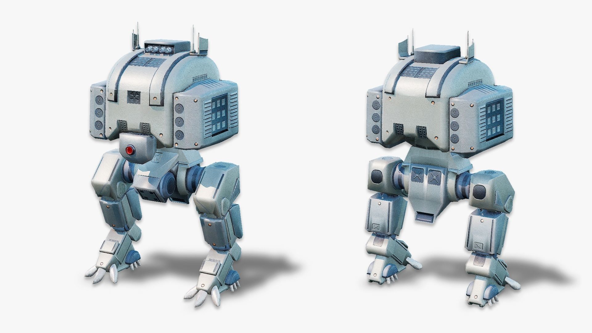 Legio - Heavy Battle Mech Low-poly 3D model_4