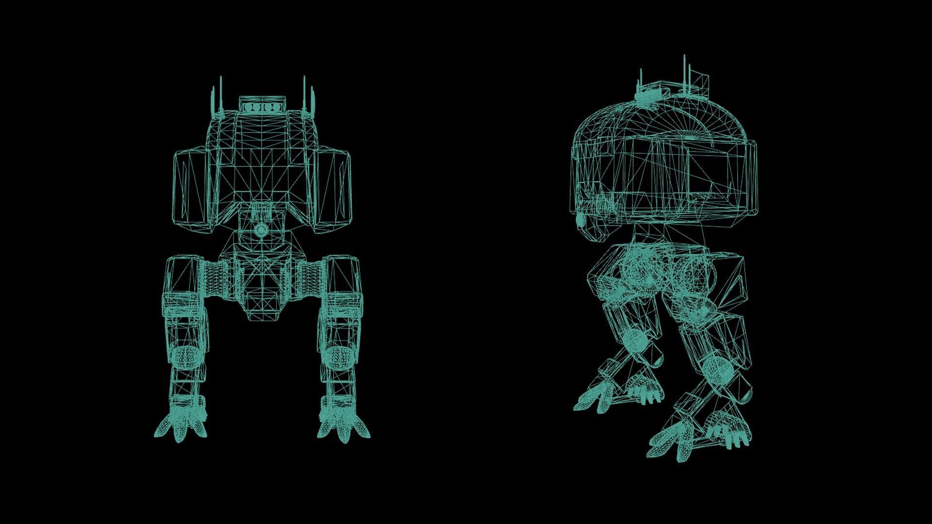 Legio - Heavy Battle Mech Low-poly 3D model_7