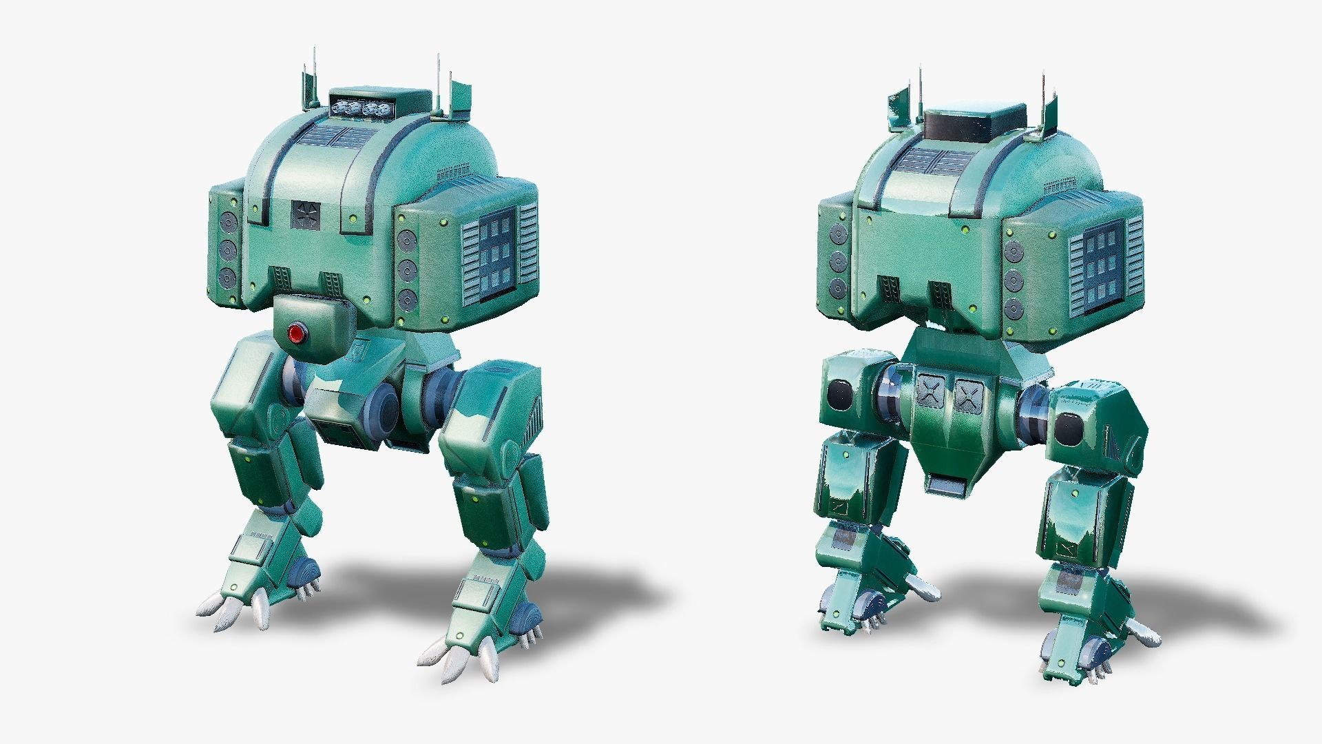 Legio - Heavy Battle Mech Low-poly 3D model_3