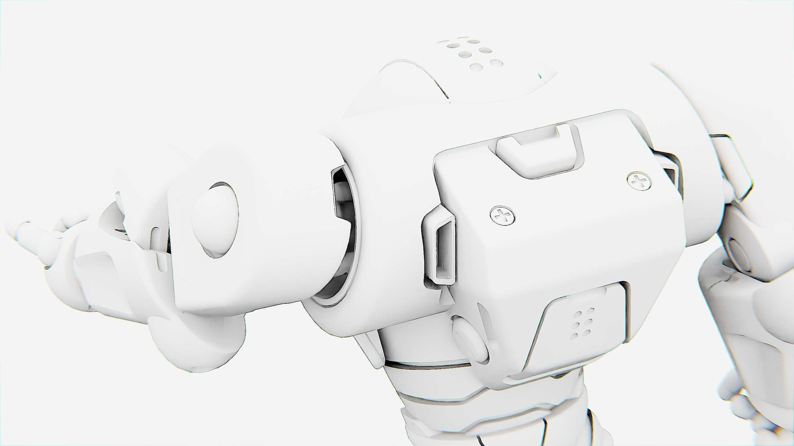 BATTLE DROID MOLLY  Rigged for Unreal Engine - Unity - MIXAMO 3D model_36