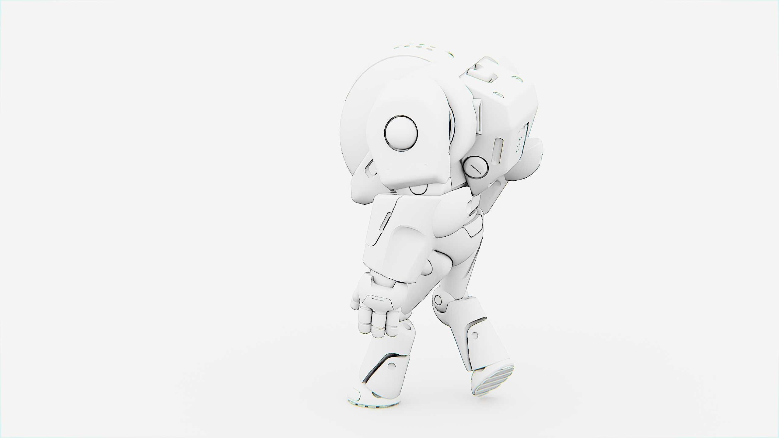 BATTLE DROID MOLLY  Rigged for Unreal Engine - Unity - MIXAMO 3D model_33